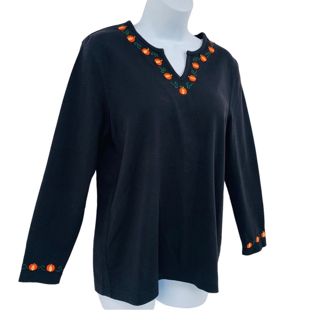 Design Originals Studio Treat 3/4 Sleeve Thick Knit Top Sz. L